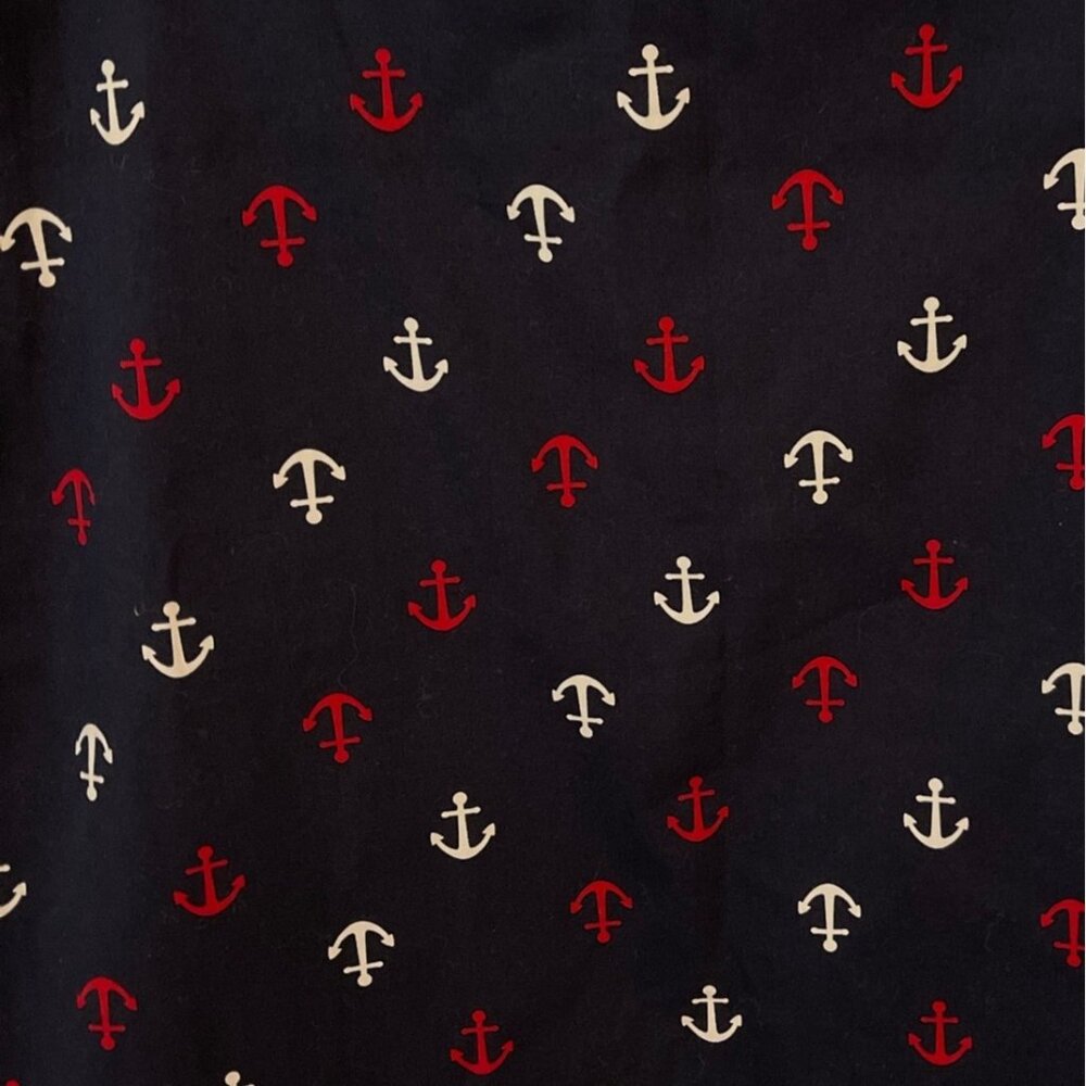Talbots Women Skirt Size 10 Anchor Print Scallop Hem Nautical Preppy Coastal - Picture 6 of 10